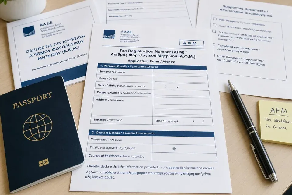 Greek tax number (AFM)