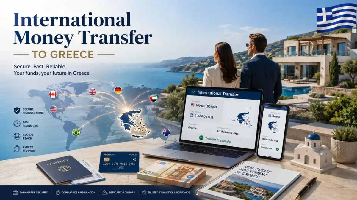 How to transfer money to Greece for real estate purchases in 2026