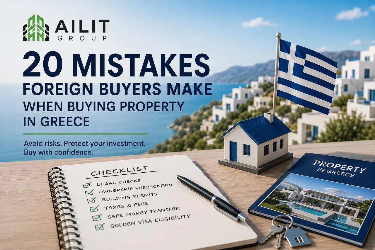 20 Mistakes Foreign Buyers Make When Purchasing Real Estate in Greece