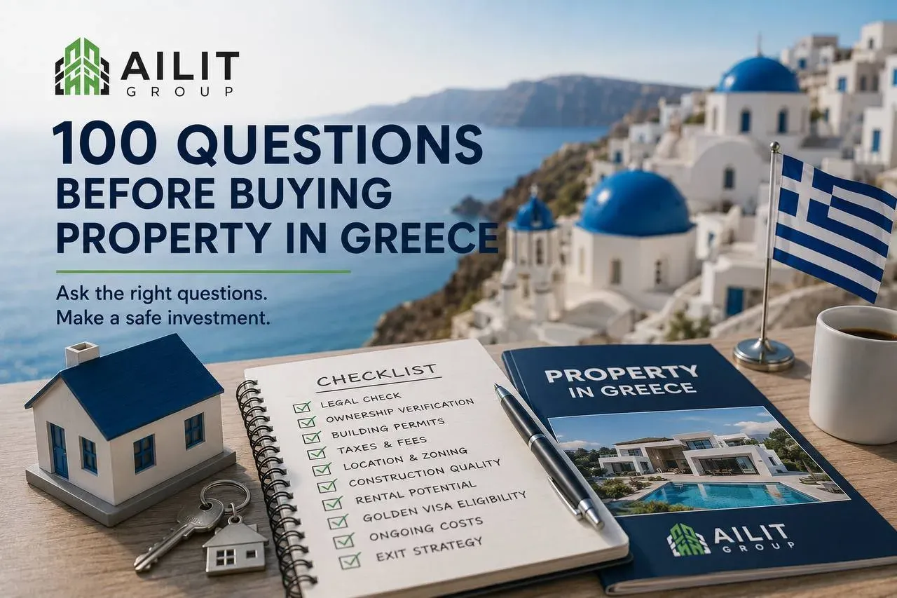 100 Questions Before Buying Property in Greece: An Investor's Checklist