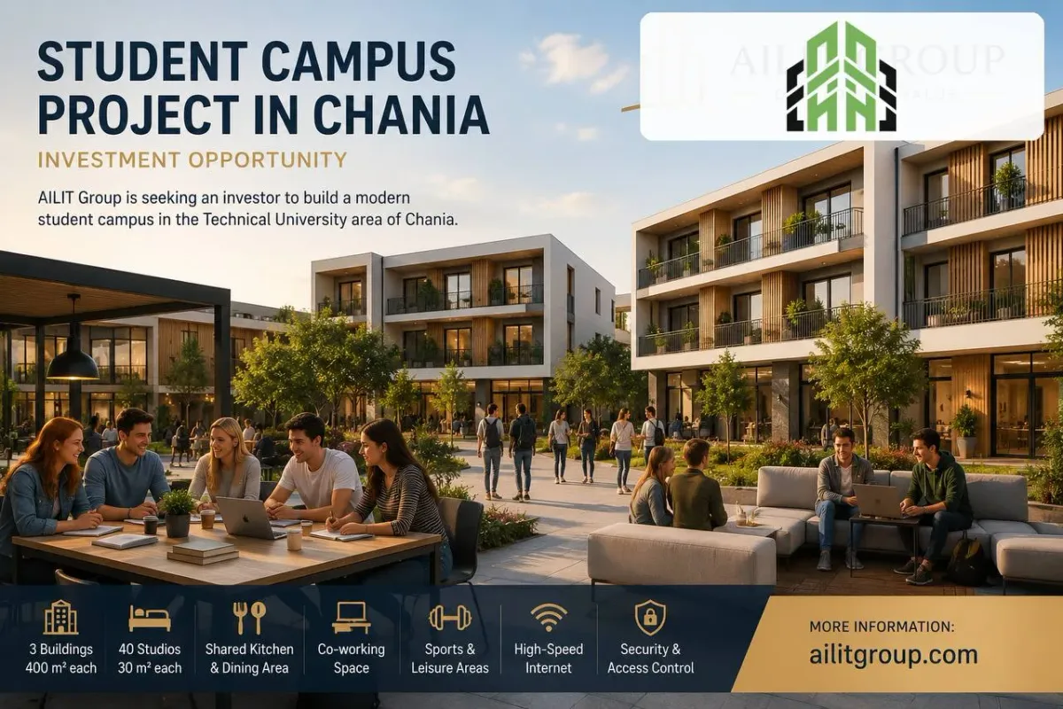 Investing in a Student Campus in Chania: The 'Student House' Project