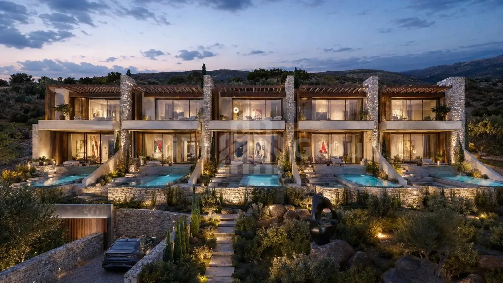 Solvane, Sunset Courtyard Row