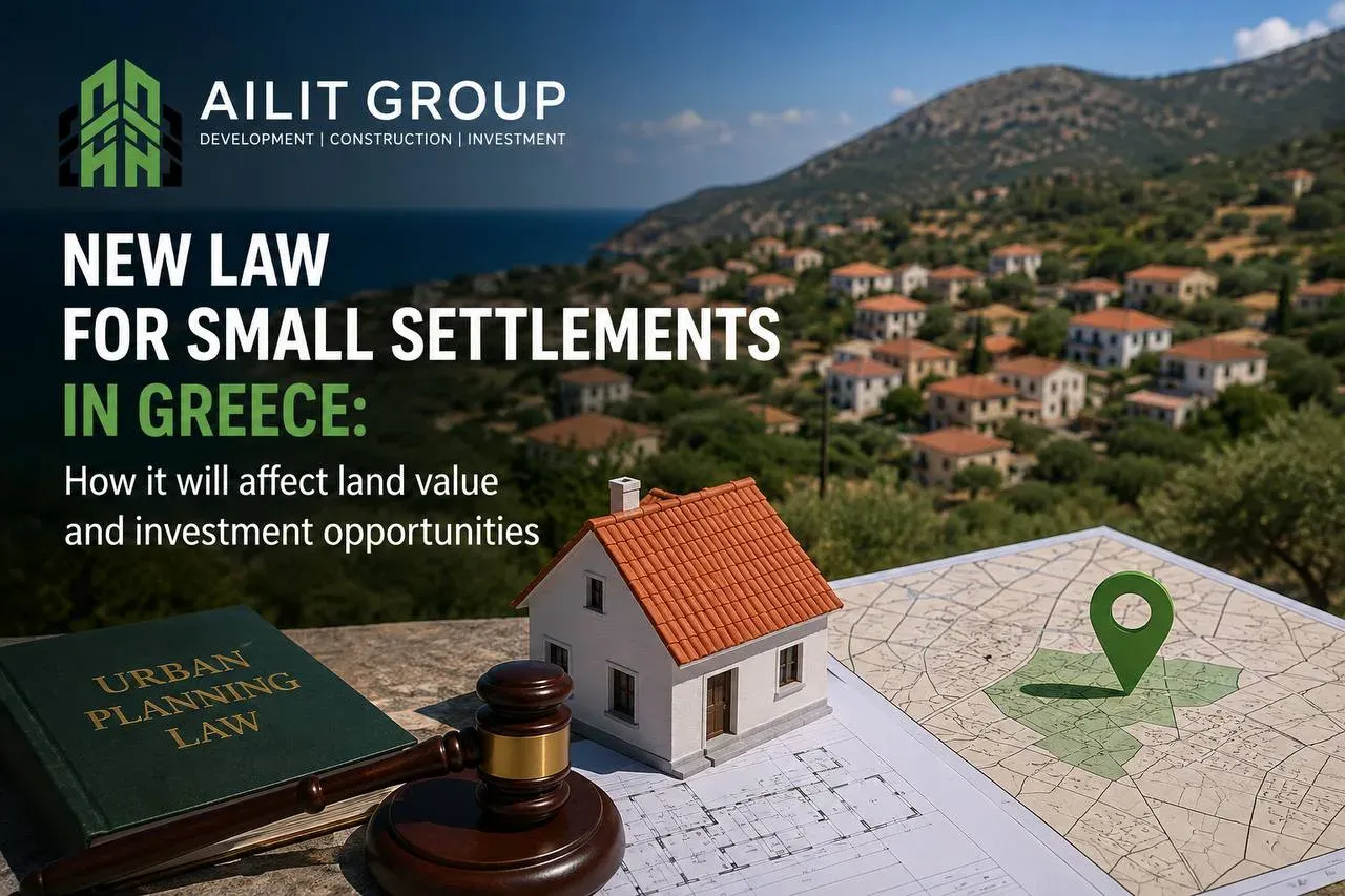 New Law on Small Settlements in Greece: How It Will Change the Land Market and What It Means for Investors