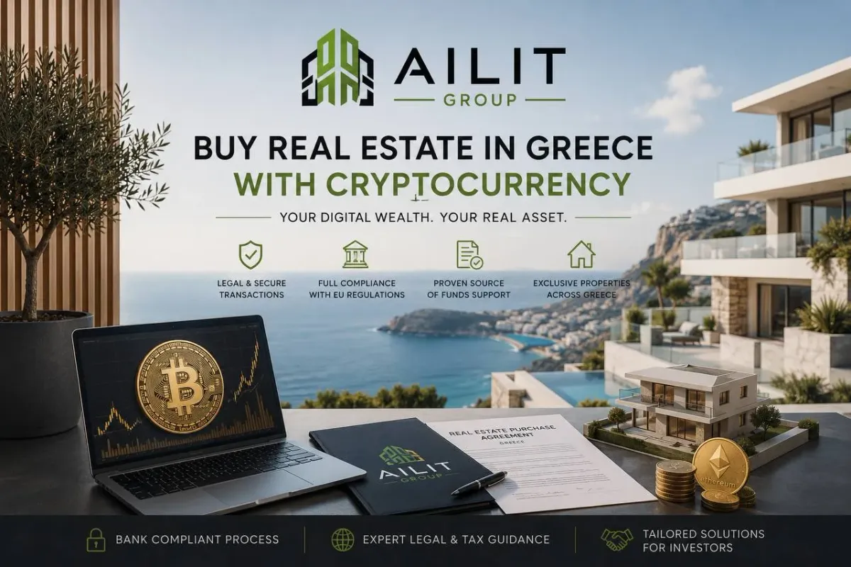 Buying Real Estate in Greece with Cryptocurrency in 2026: What Does the Law Actually Allow?